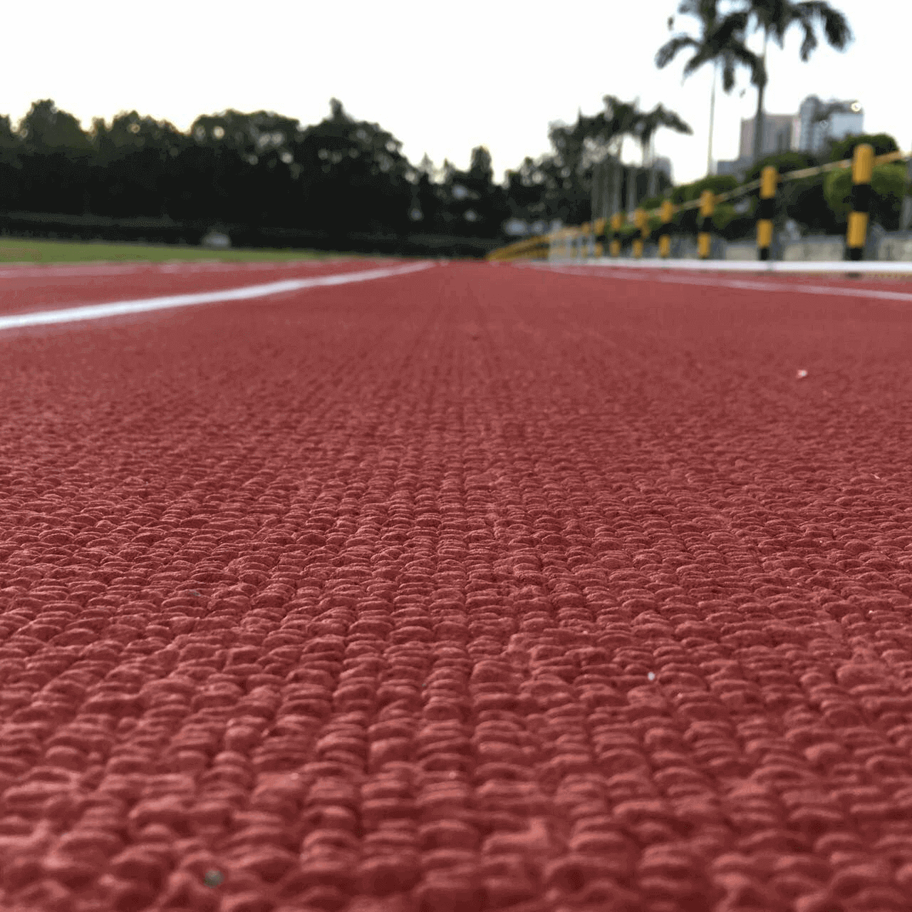学校操场橡胶跑道的冲击吸收率研究